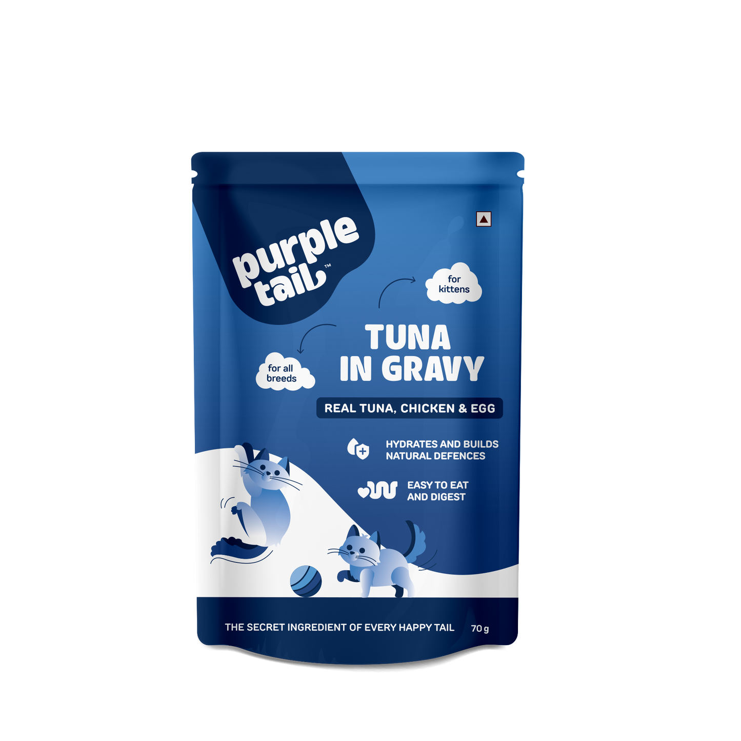 CHICKEN IN GRAVY FOR KITTENS CAT TOTAL 350Grm (5Pcs * 70Grm Each)