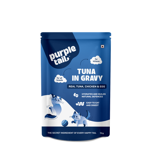 CHICKEN IN GRAVY FOR KITTENS CAT TOTAL 350Grm (5Pcs * 70Grm Each)