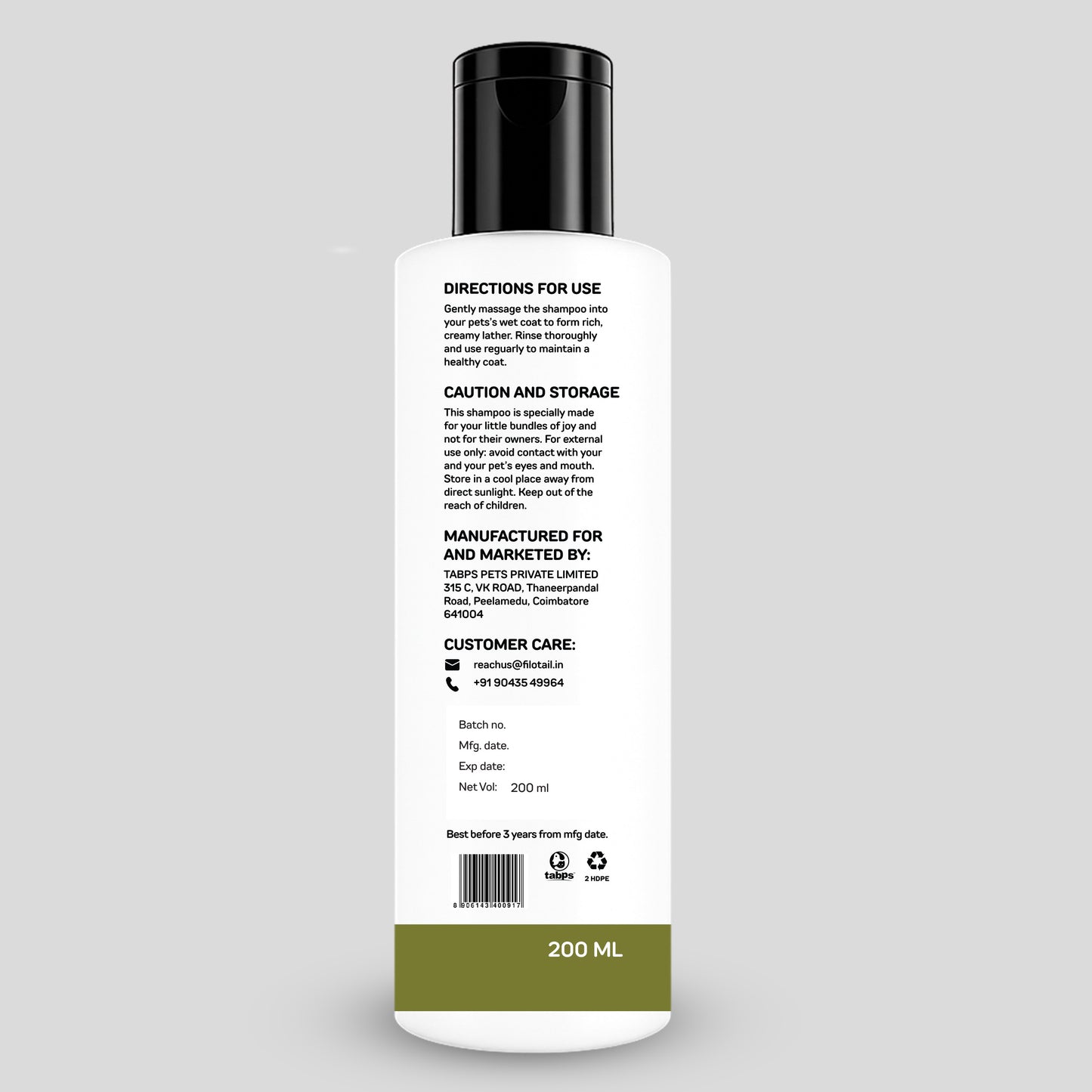 PET SHAMPOO SWEET RASCAL 200ml "FOR PUPPIES AND KITTENS"