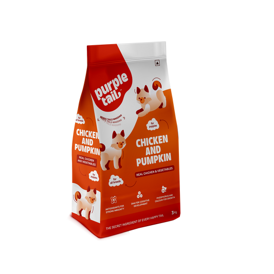 DRY FOOD CHICKEN AND PUMPKIN FOR PUPPIES