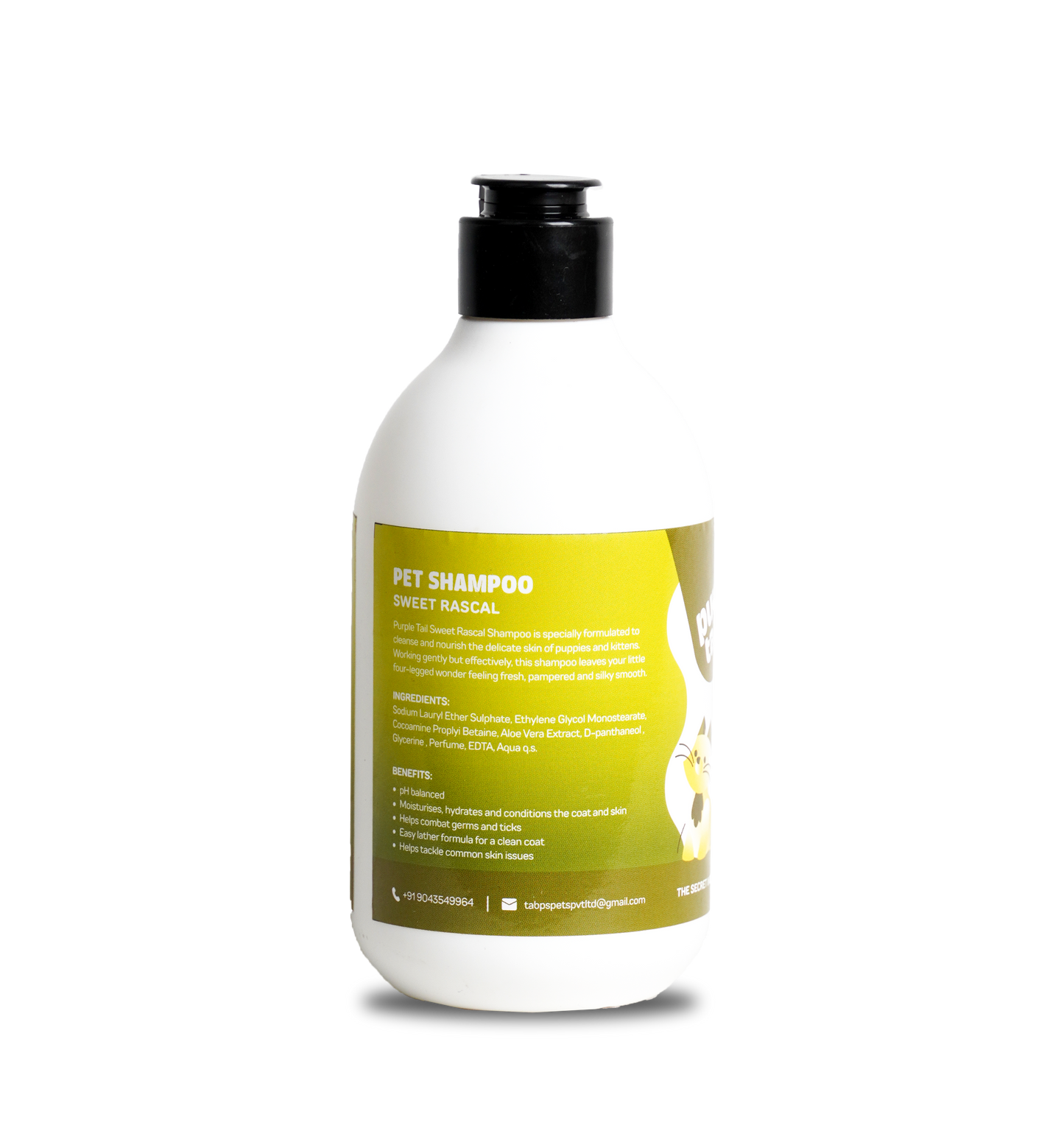 PET SHAMPOO SWEET RASCAL 250ml "FOR PUPPIES AND KITTENS"